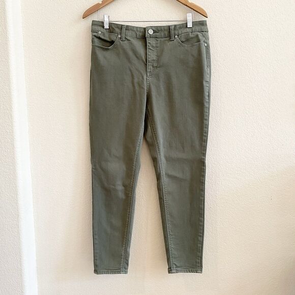 Talbots Simply Flattering Collection Jegging Jeans Womens 14P Green Denim - Picture 4 of 8